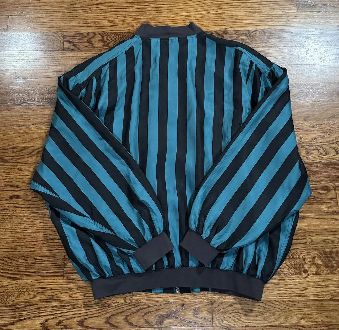 Back of Striped Perry Ellis Silk jacket.jpg