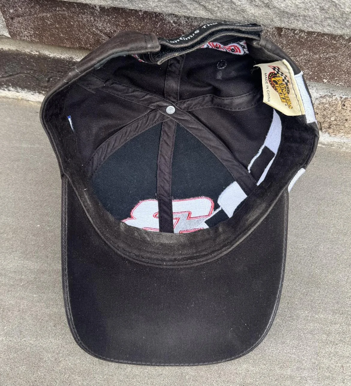 inside of Earnhardt hat .jpg