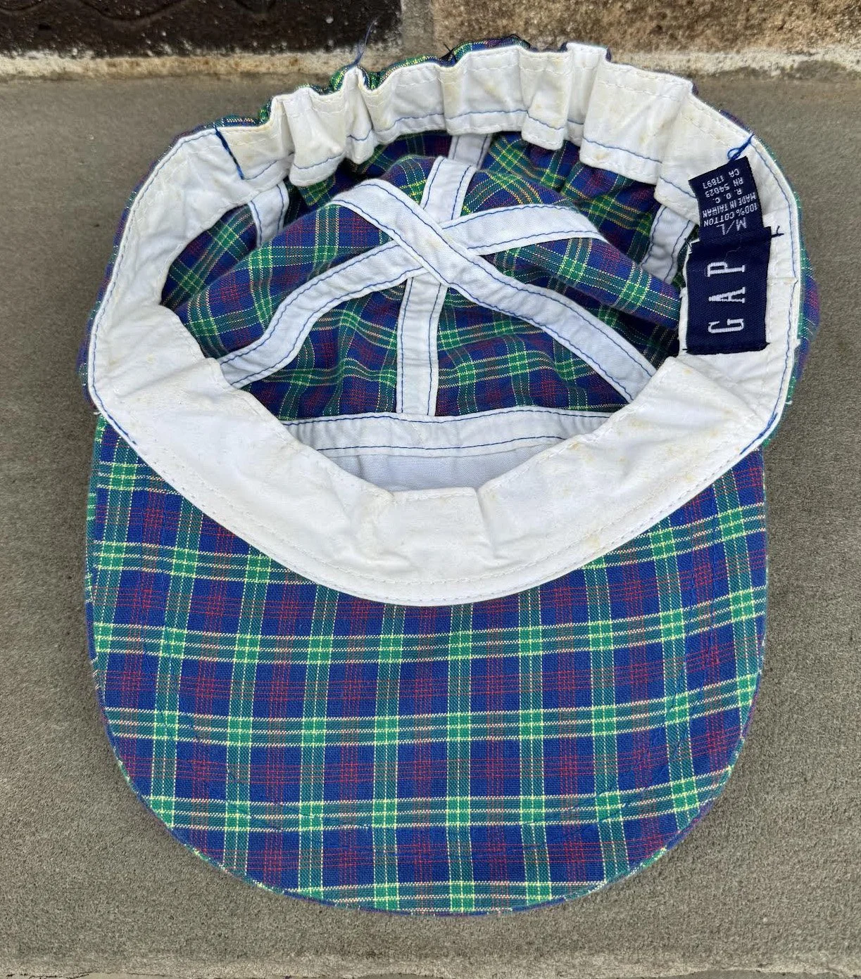inside of Gap Plaid hat.jpg