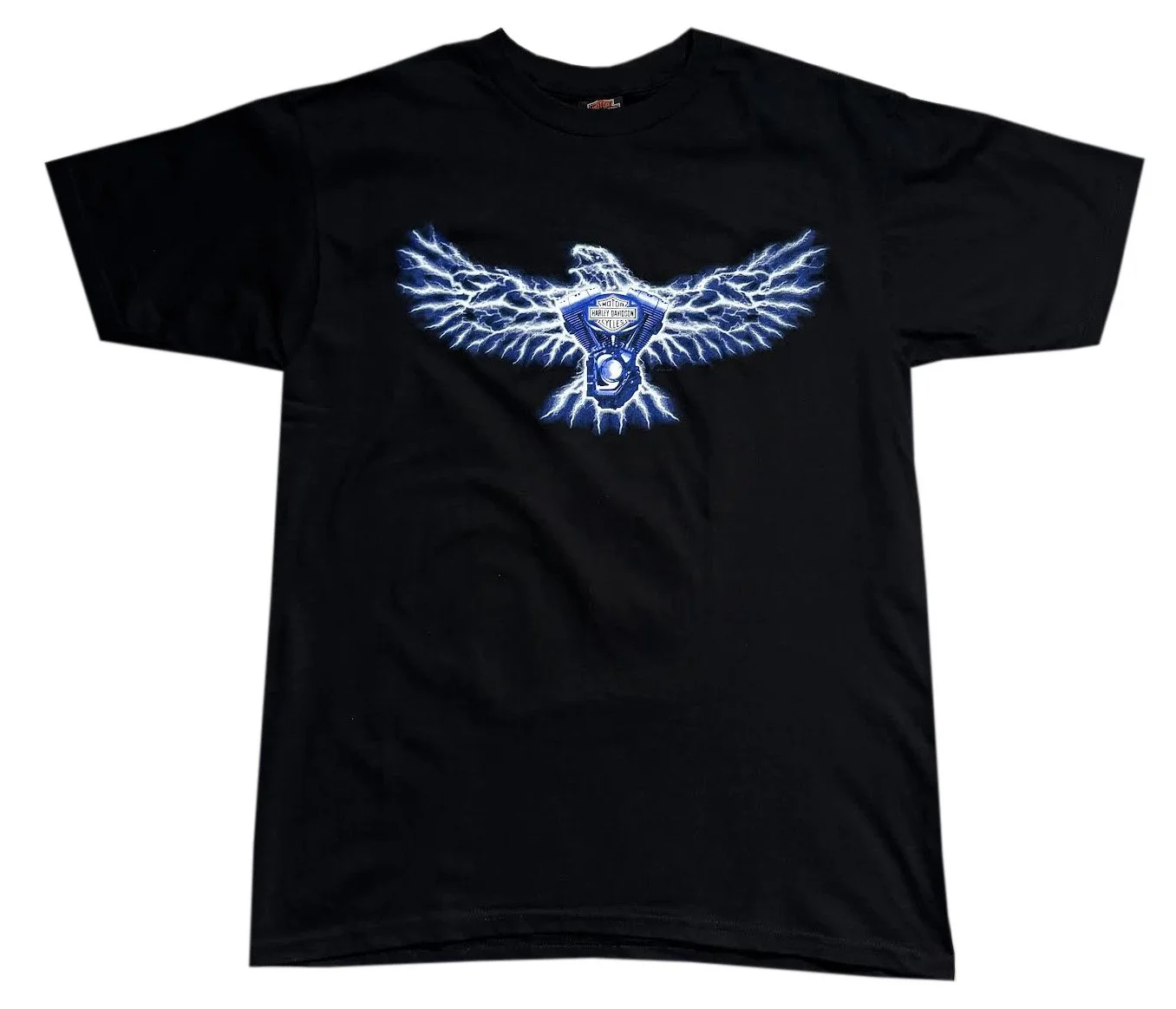 Vintage Harley Davidson Lightning Eagle T Shirt (Size L) NWT