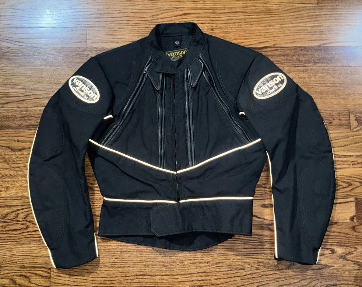 Vtg Vanson Leather Jacket reflective .jpg
