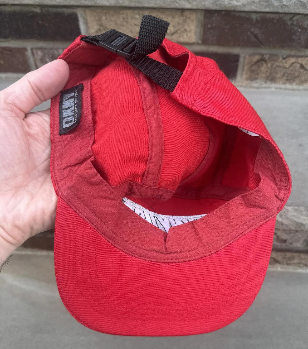 inside of Red DKNY hat.jpg