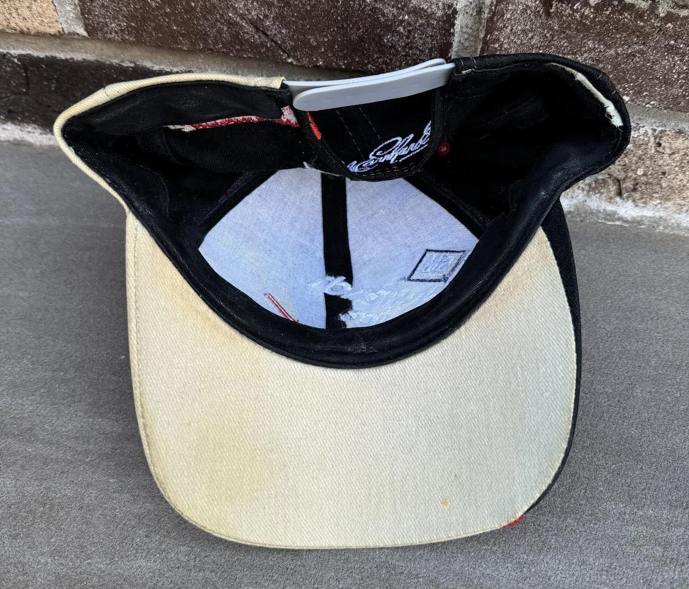 inside of Dale Earnhardt hat.jpg