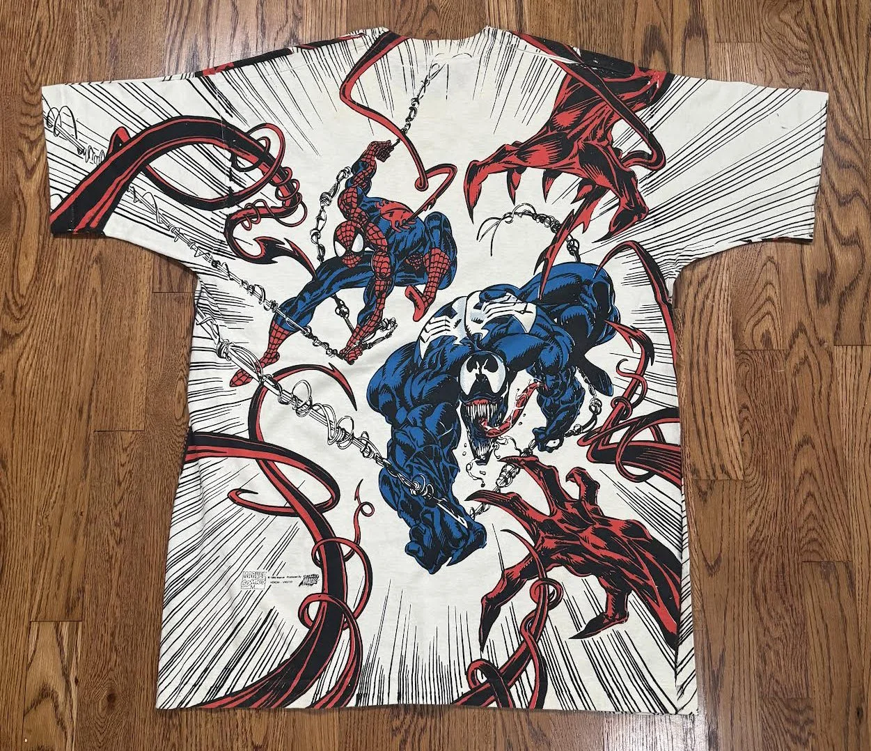 Back of Spiderman vs Venom 1993 Marvel tee.jpg