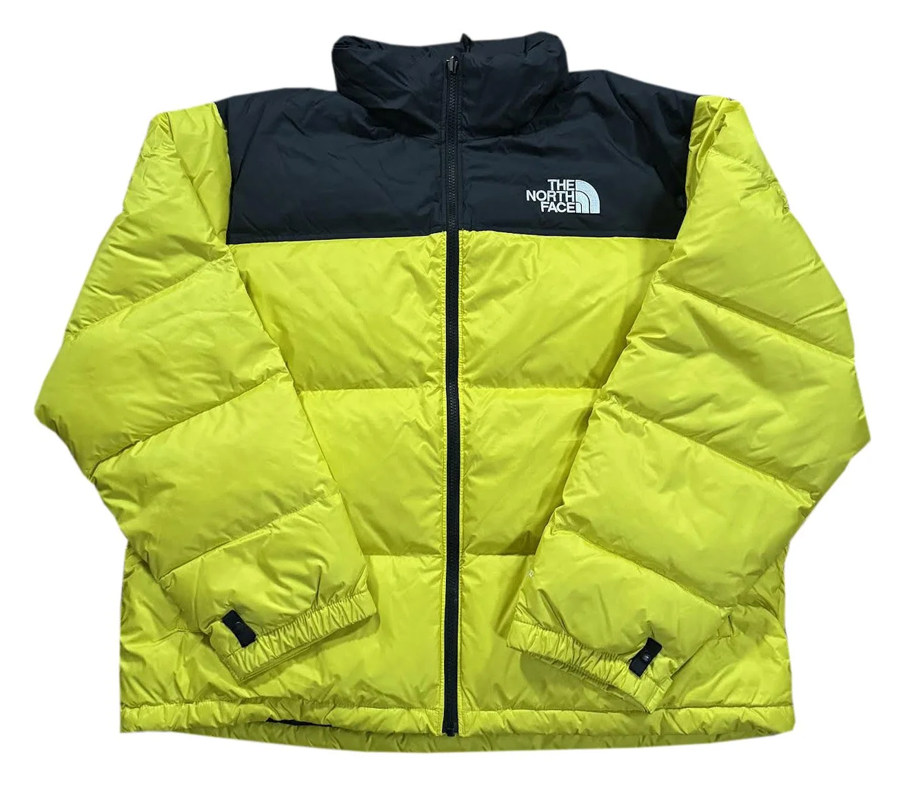 North Face Nuptse Yellow Black .jpg