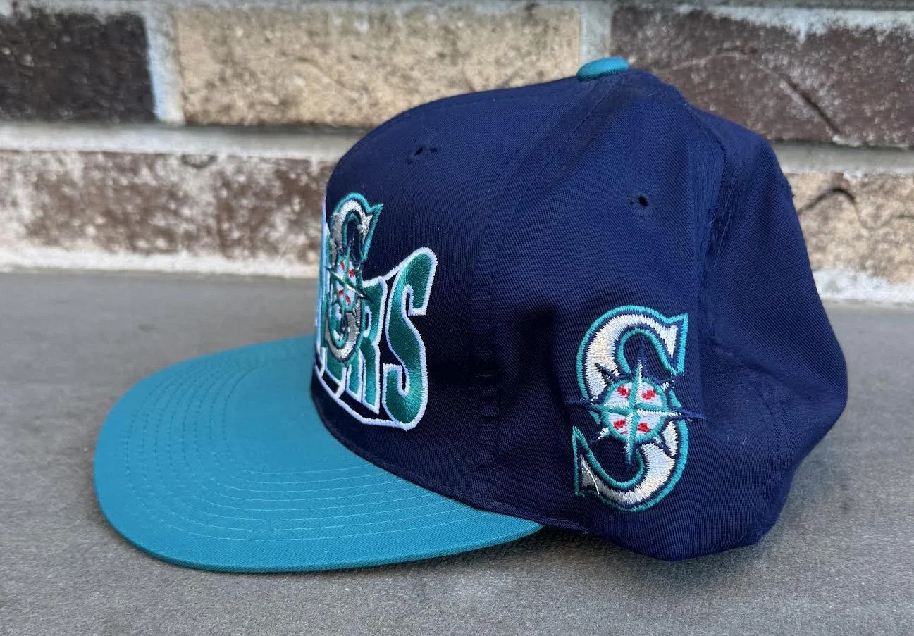 Side of Seattle Mariners Embroidred Cap.jpg