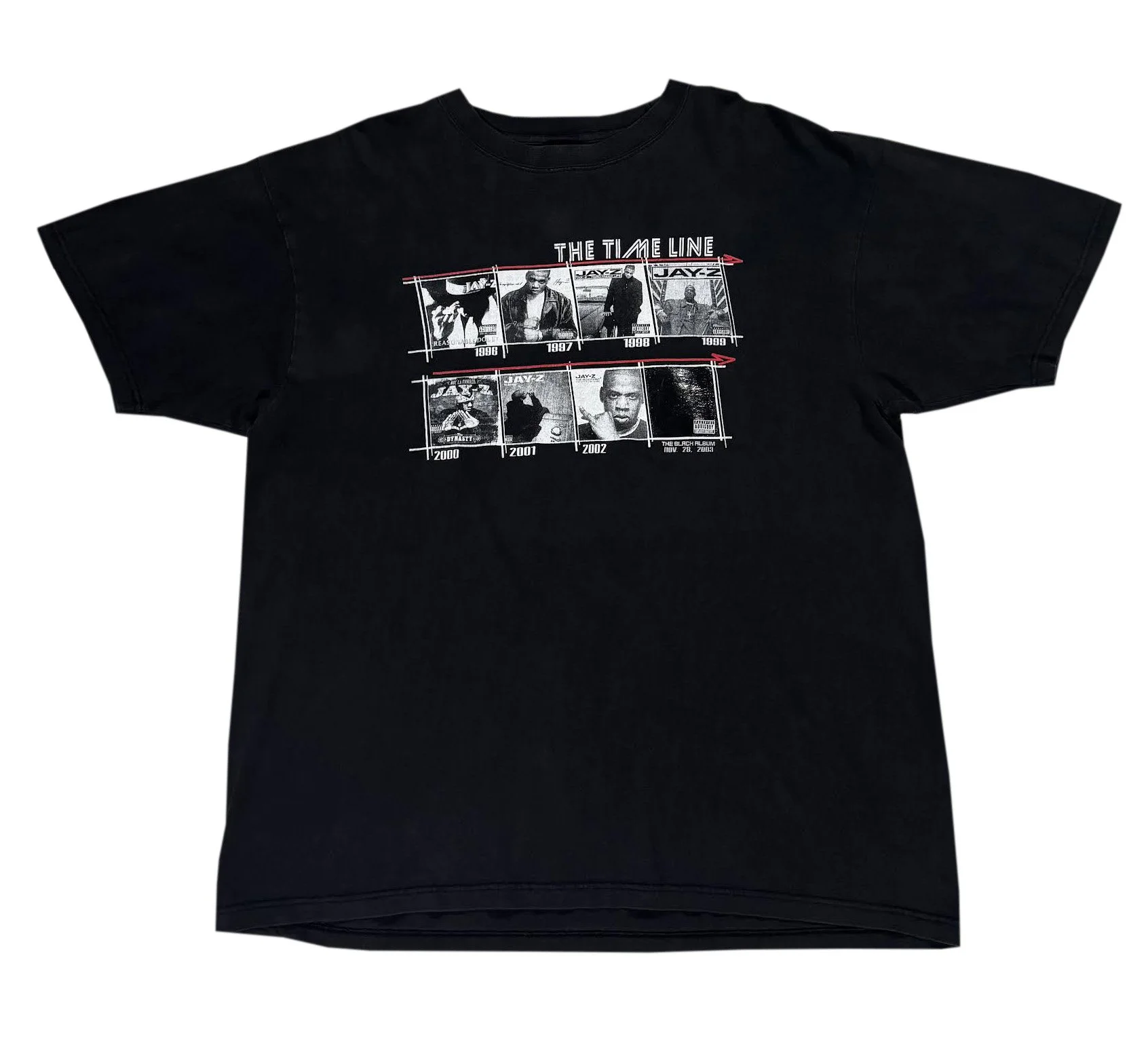 Vintage Jay Z Black Album T Shirt (Size XXL)