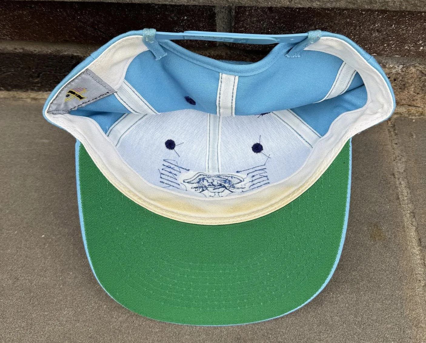 inside of Seton Hall hat.jpg