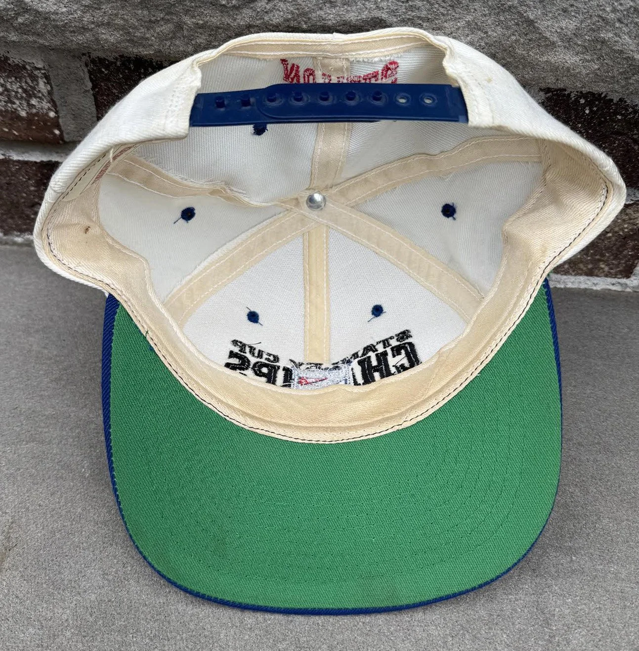inside of Rangers hat.jpg