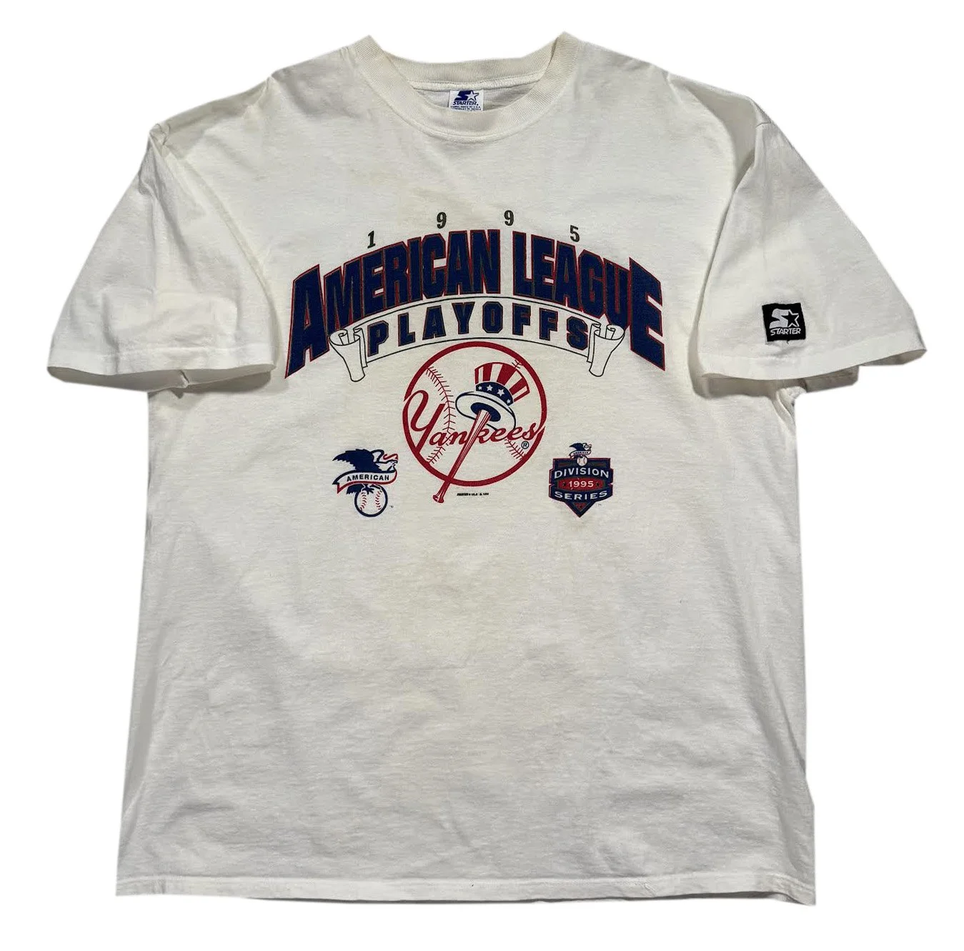 Vintage Starter New York Yankees ALDS T Shirt (Size XL)