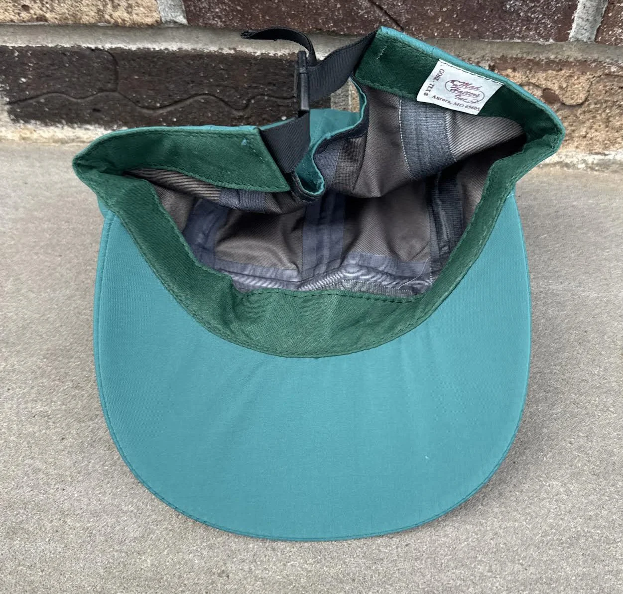 inside of Gore-Tex teal hat.jpg