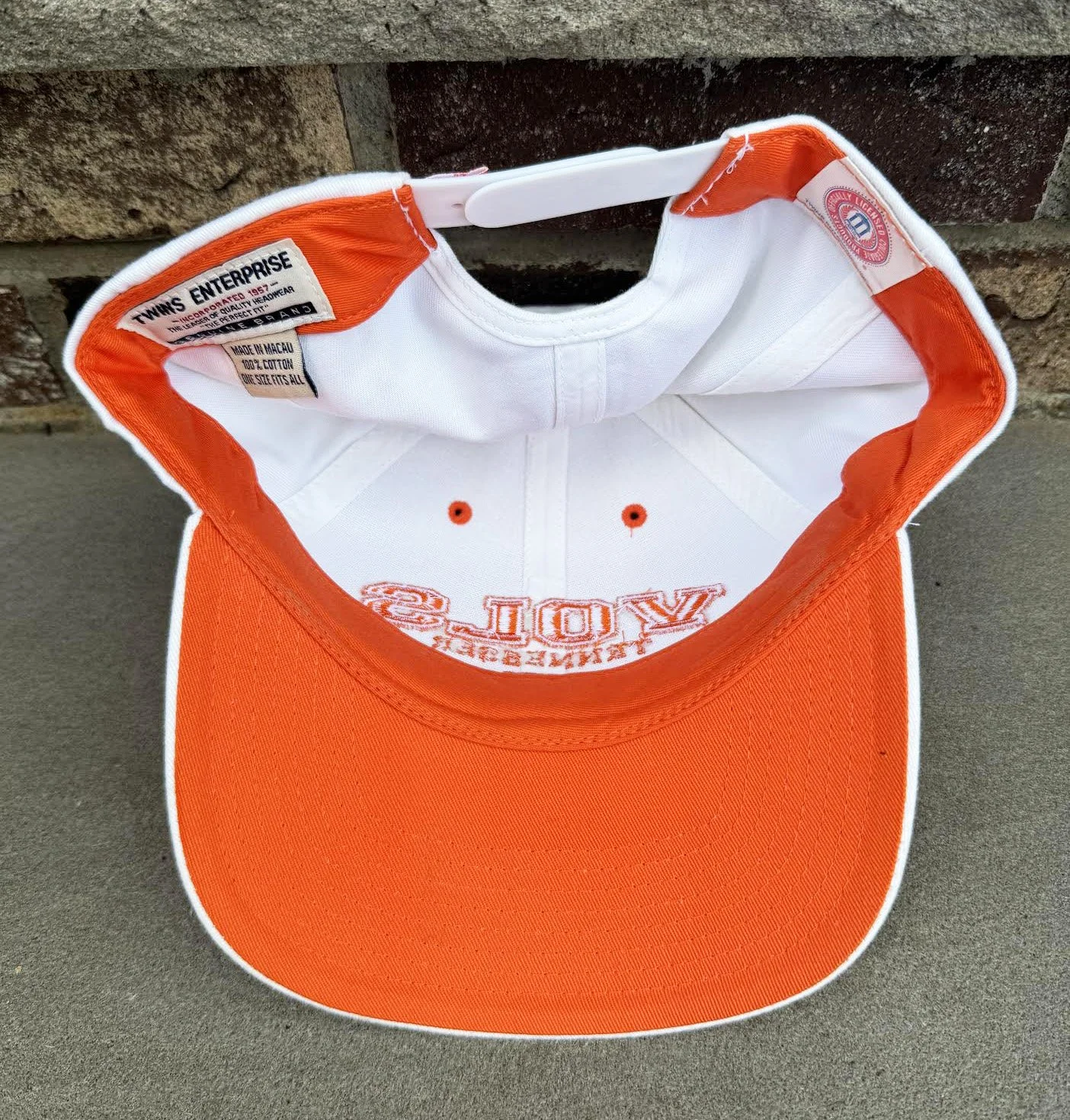 inside of Twins Vols hat.jpg