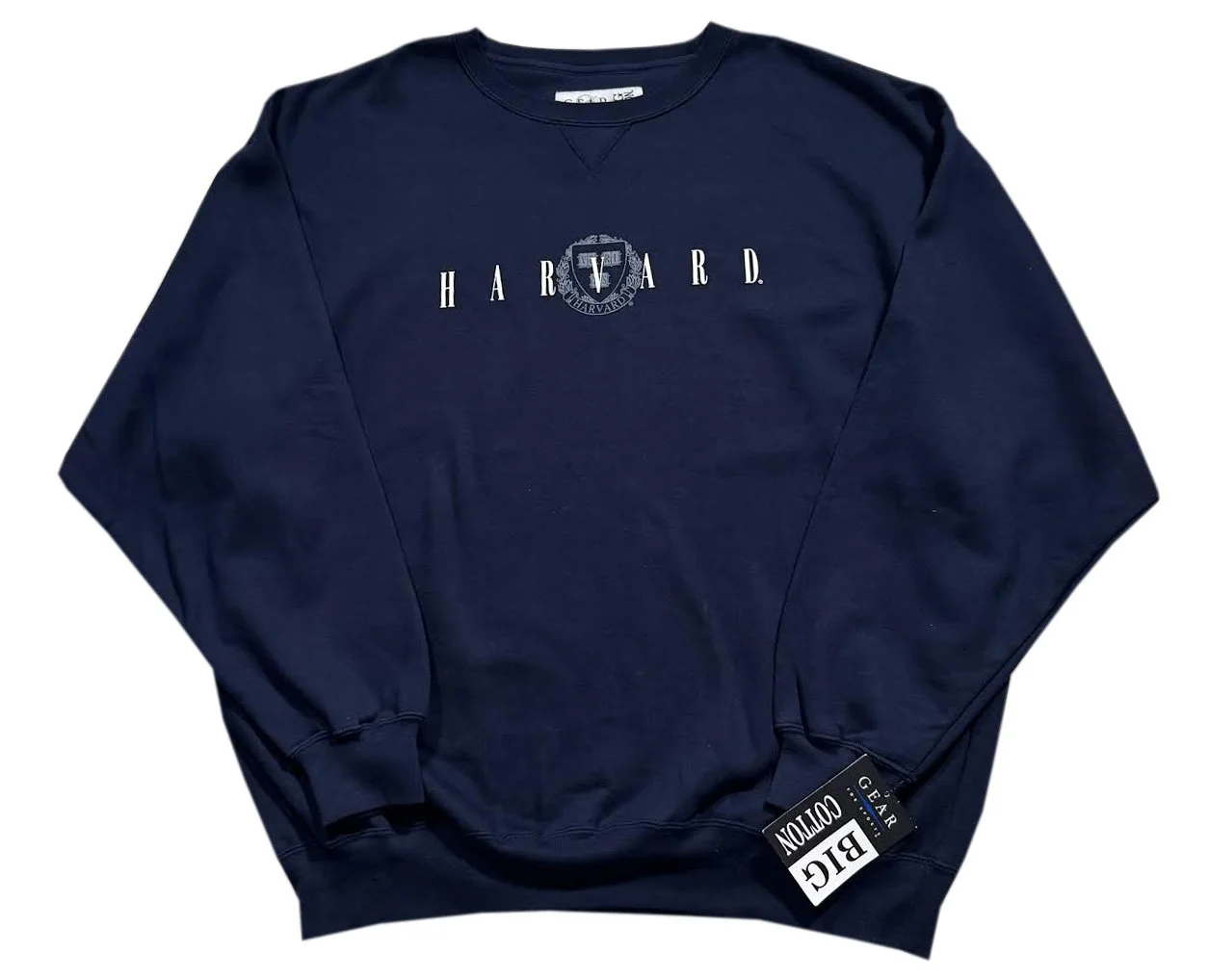Vintage Gear For Sports Harvard Navy Sweatshirt (Size XL) NWT