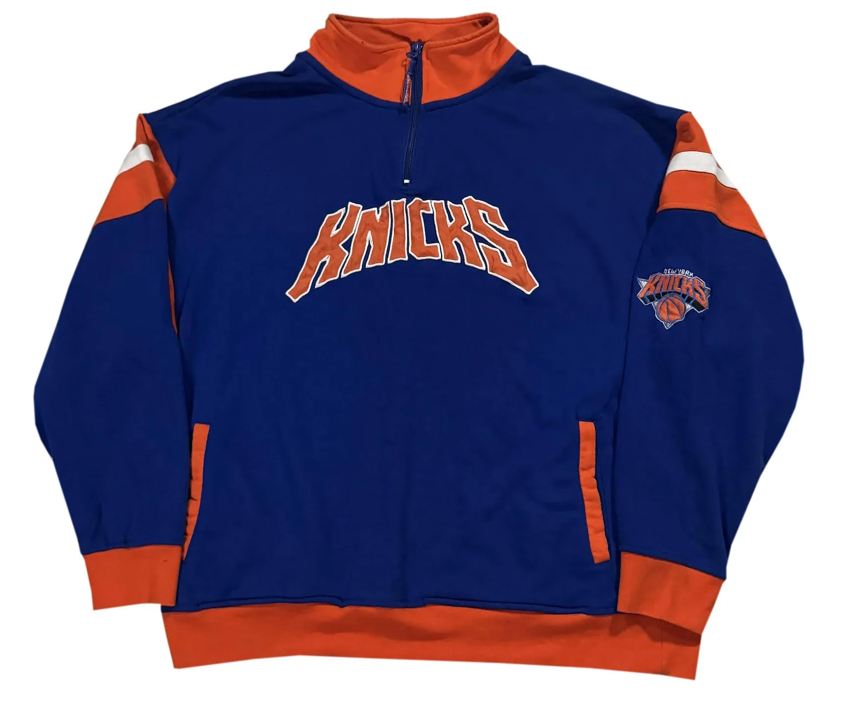 Majestic Knicks 1:4 Zip Sweatshirt.jpg