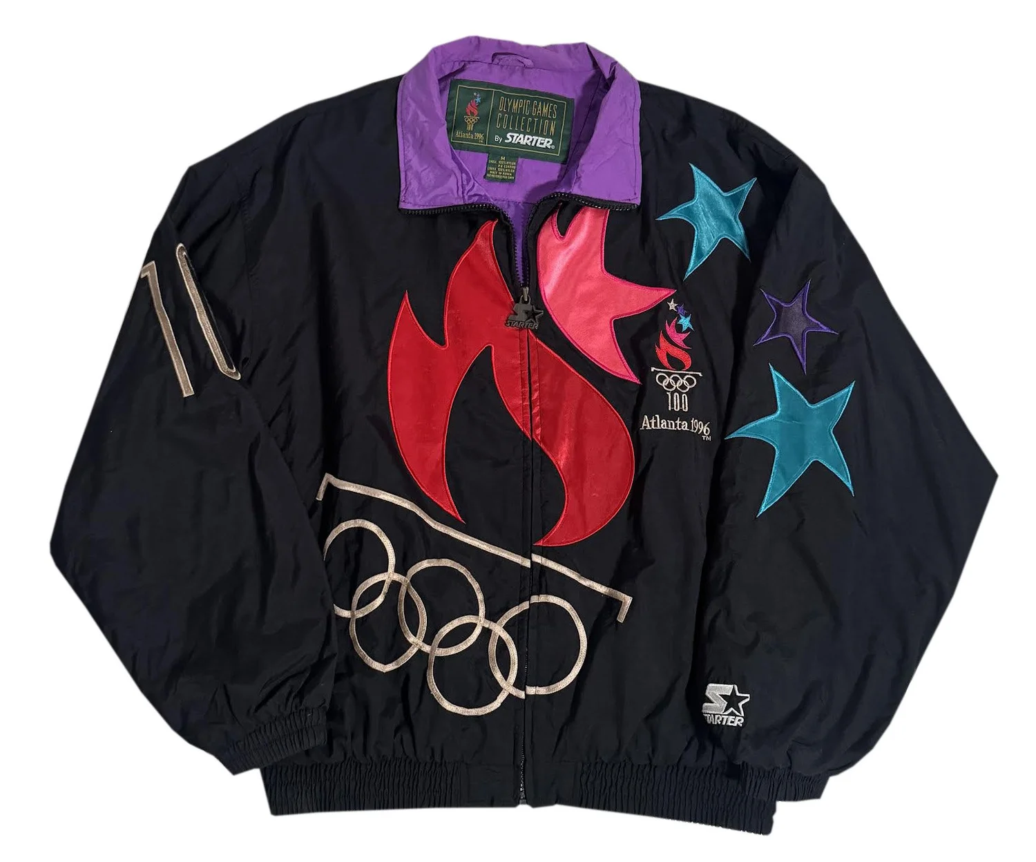Veste Vintage Starter Officielle Jeux Olympiques Atlanta 1996 - Équipe USA - Taille Large - Occasion