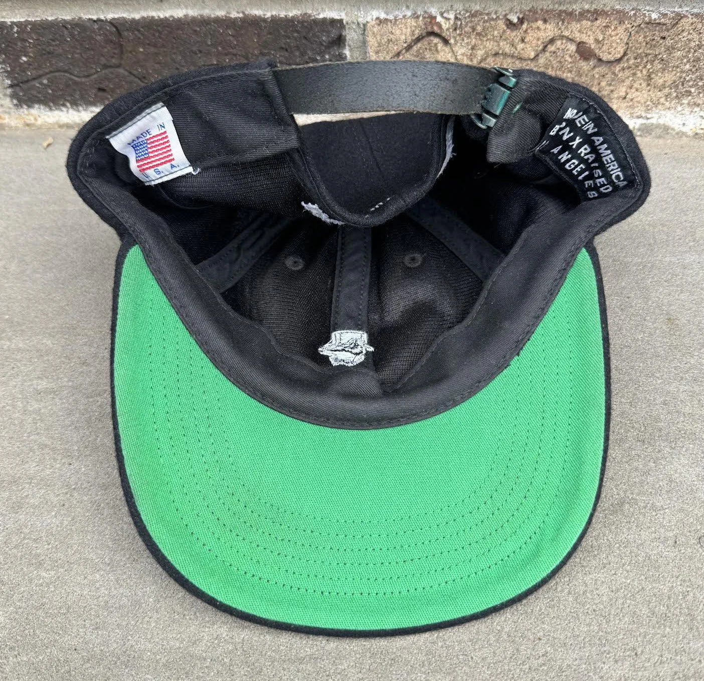 inside of Wool Born X Raised hat.jpg