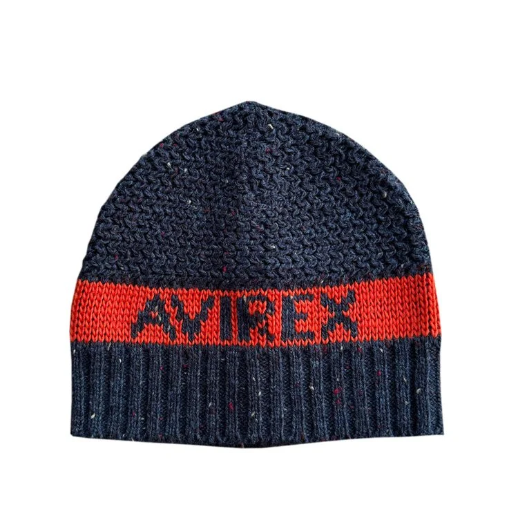 Vtg Avirex Navy : Orange Beanie.jpg