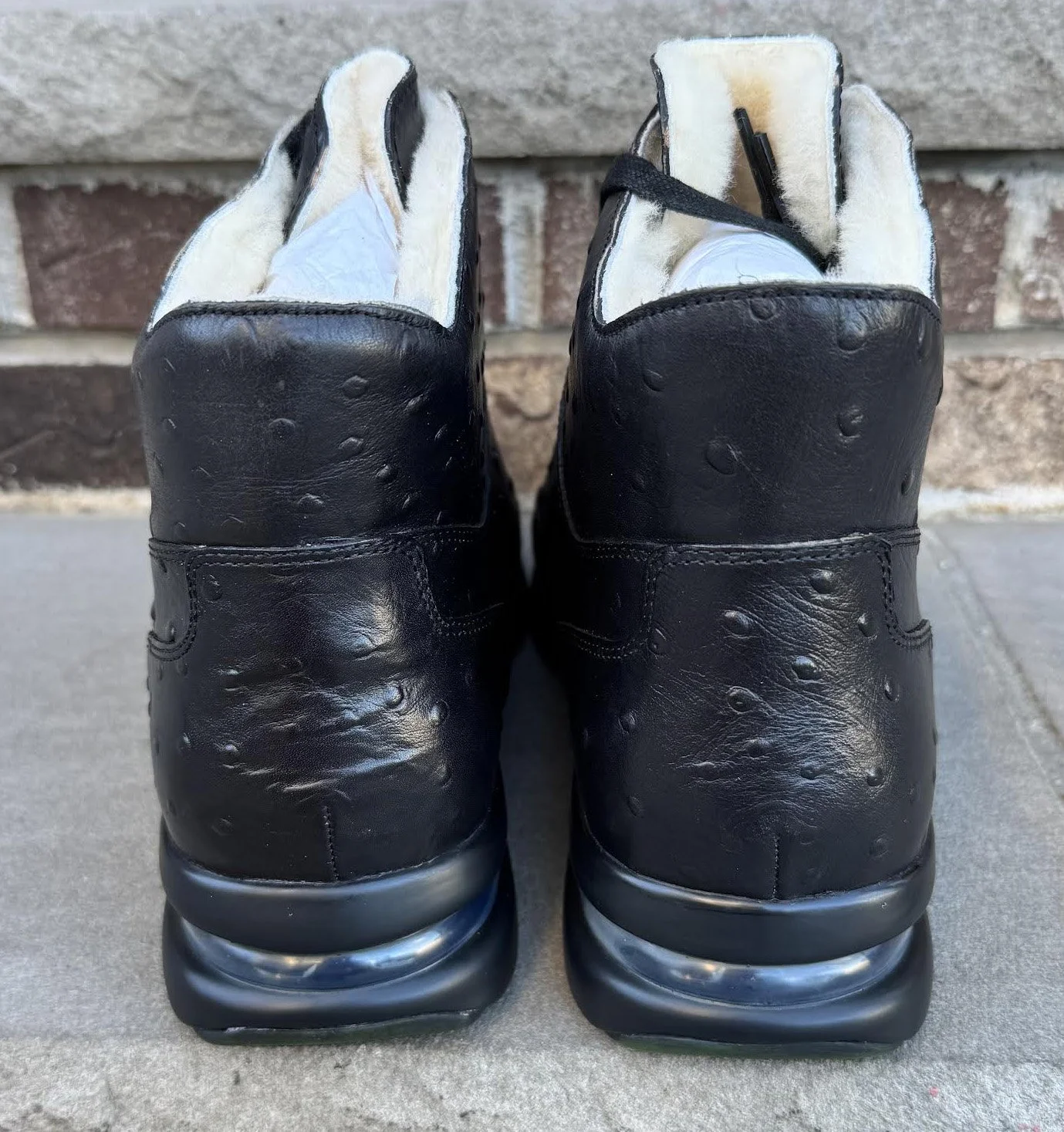 Back of Cole Haan x Nike Air Conner.Boot Black Ostrich..jpg