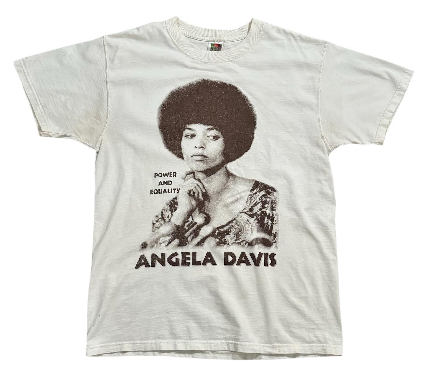 Vintage Angela Davis Power And Equality T Shirt (Size L) — RootsBK
