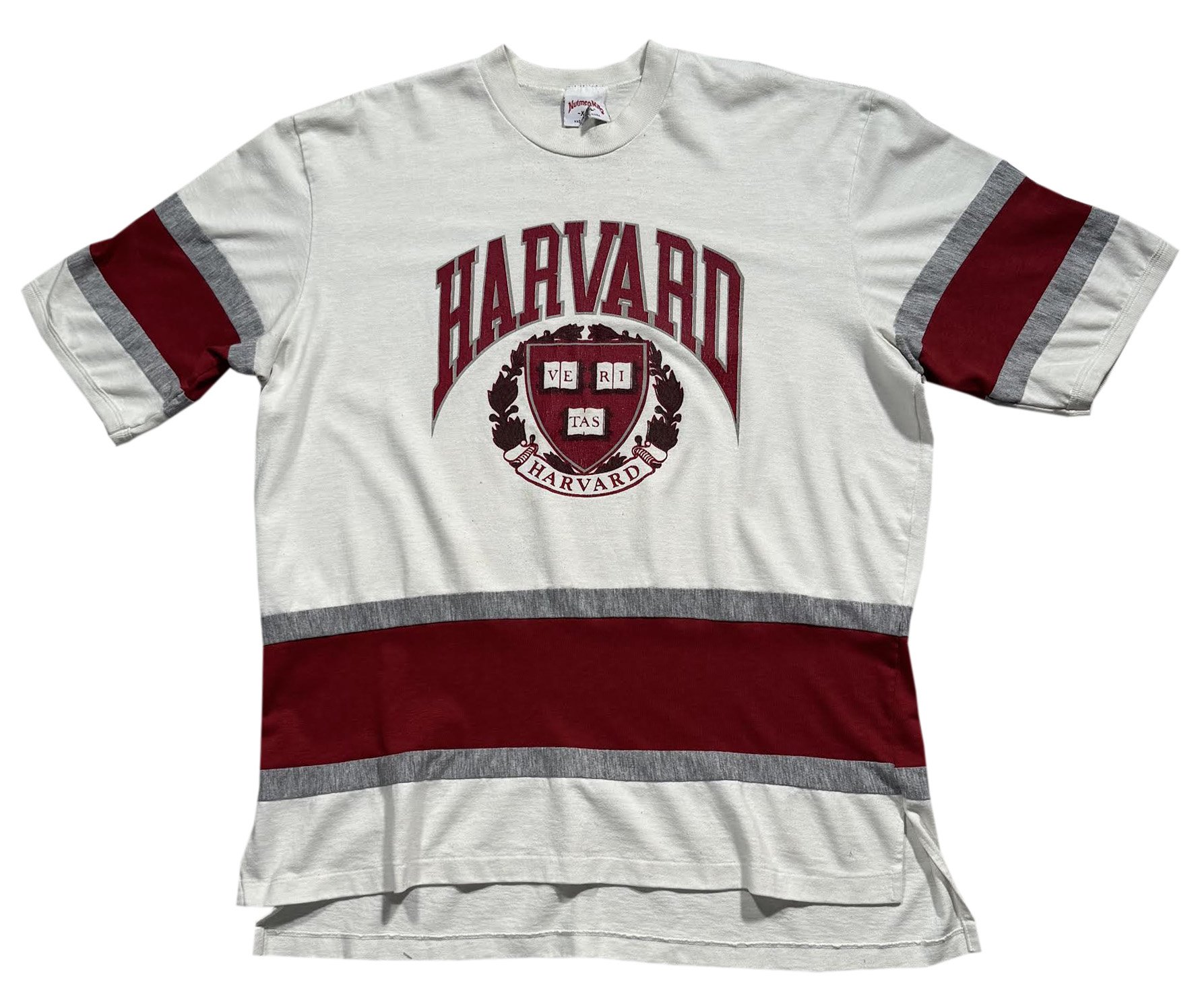 Vintage Nutmeg Mills Striped Harvard Shirt (Size XL)