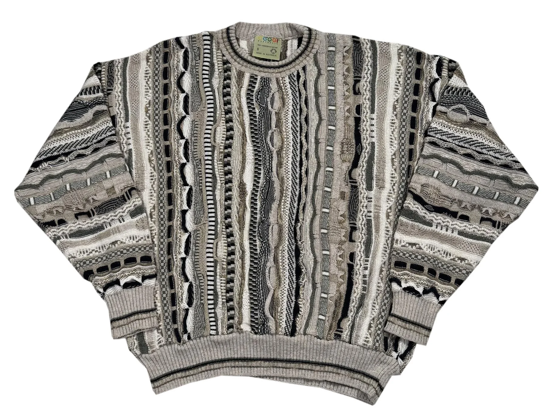 Vtg Coogi Tan Sweater Size S.jpg
