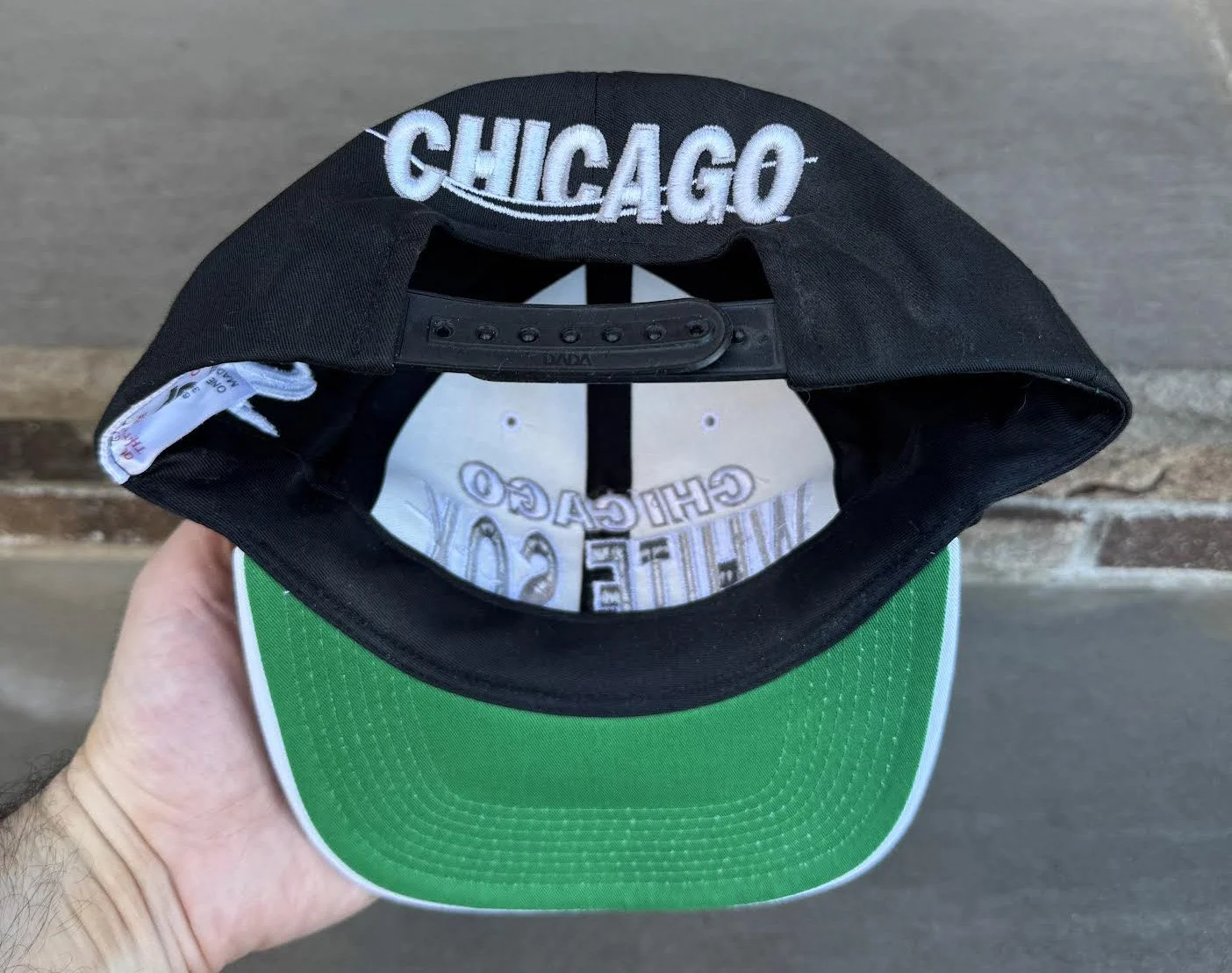 inside of White Sox hat.jpg