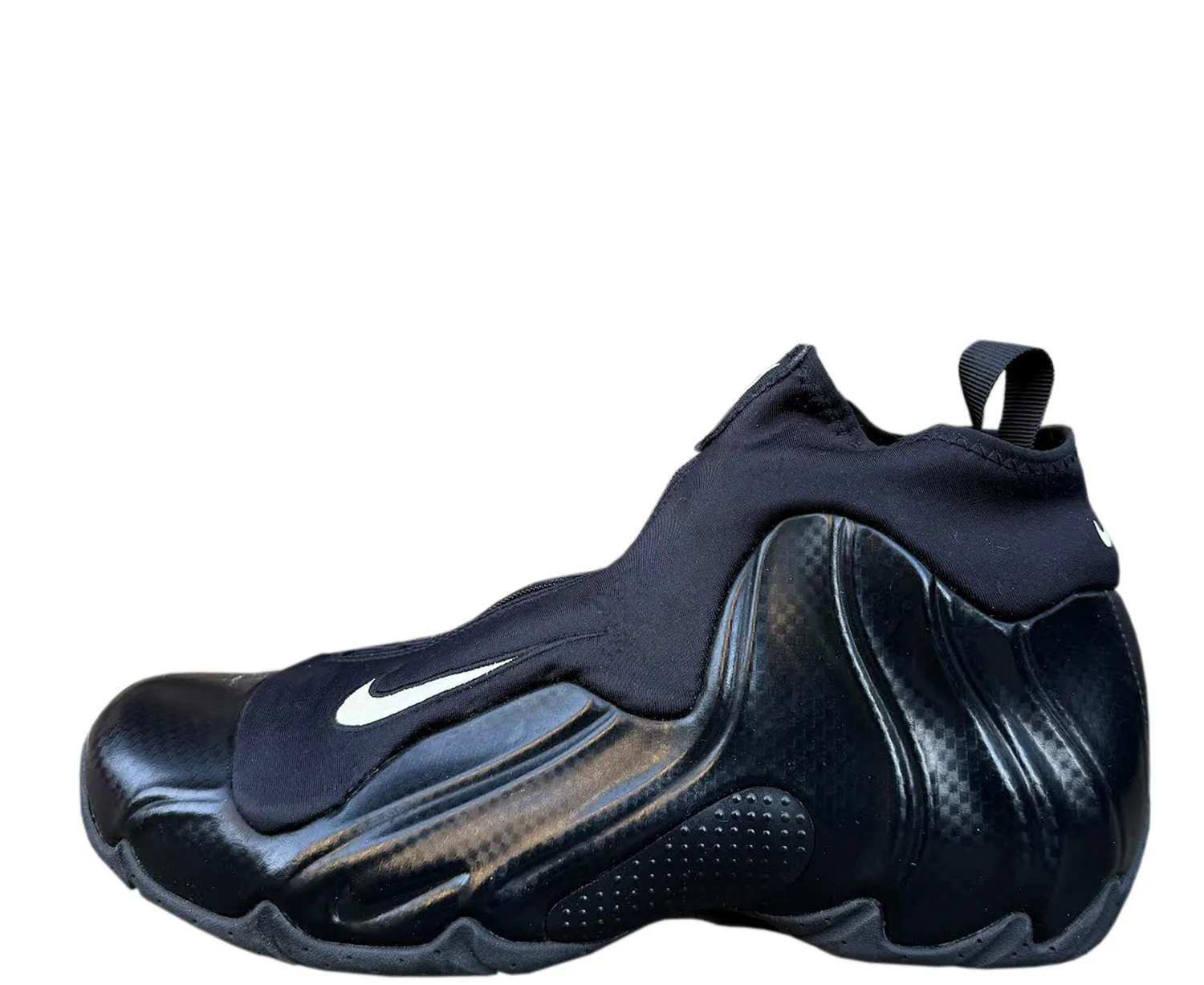 Nike Air Flightposite 2014 Black / Metallic Silver (Size 11 