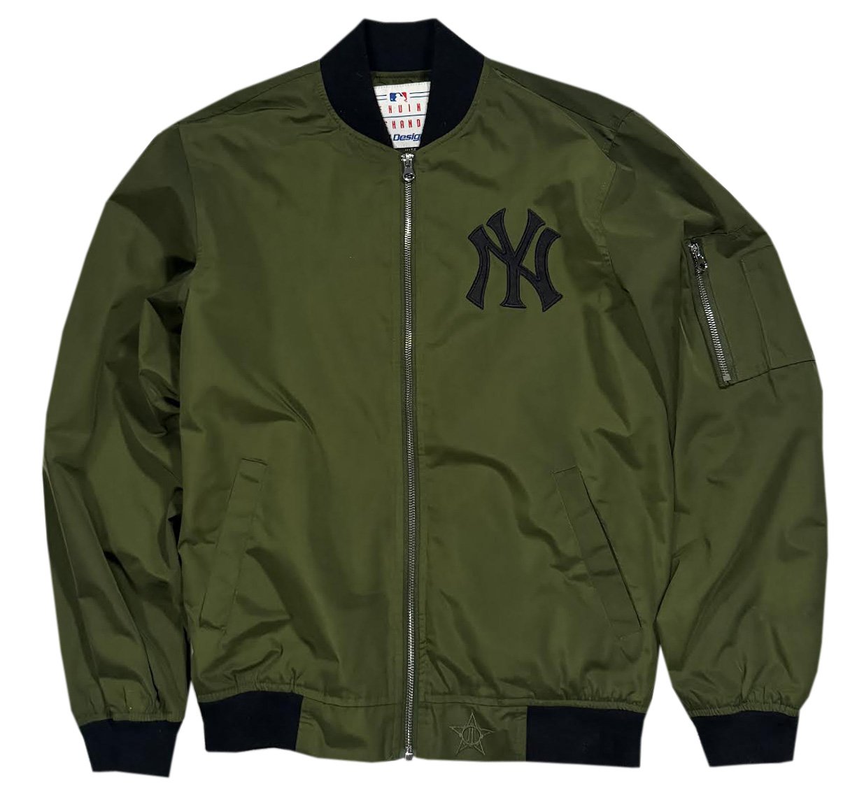 Vintage JH Design Jeff Hamilton Yankees Olive Jacket (Size S)