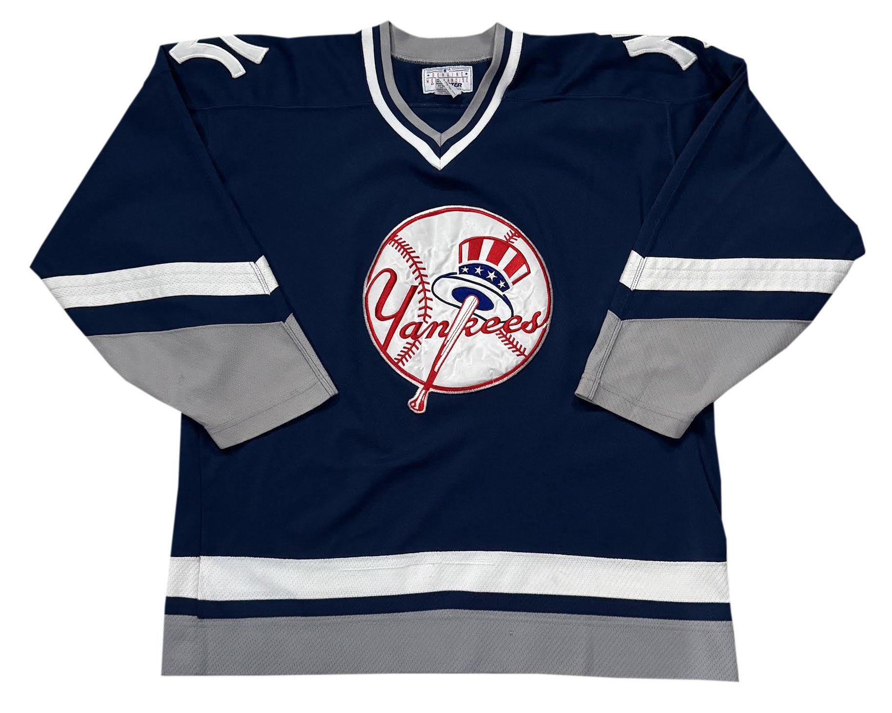 Vintage Starter New York Yankees Hockey Jersey (Size L)