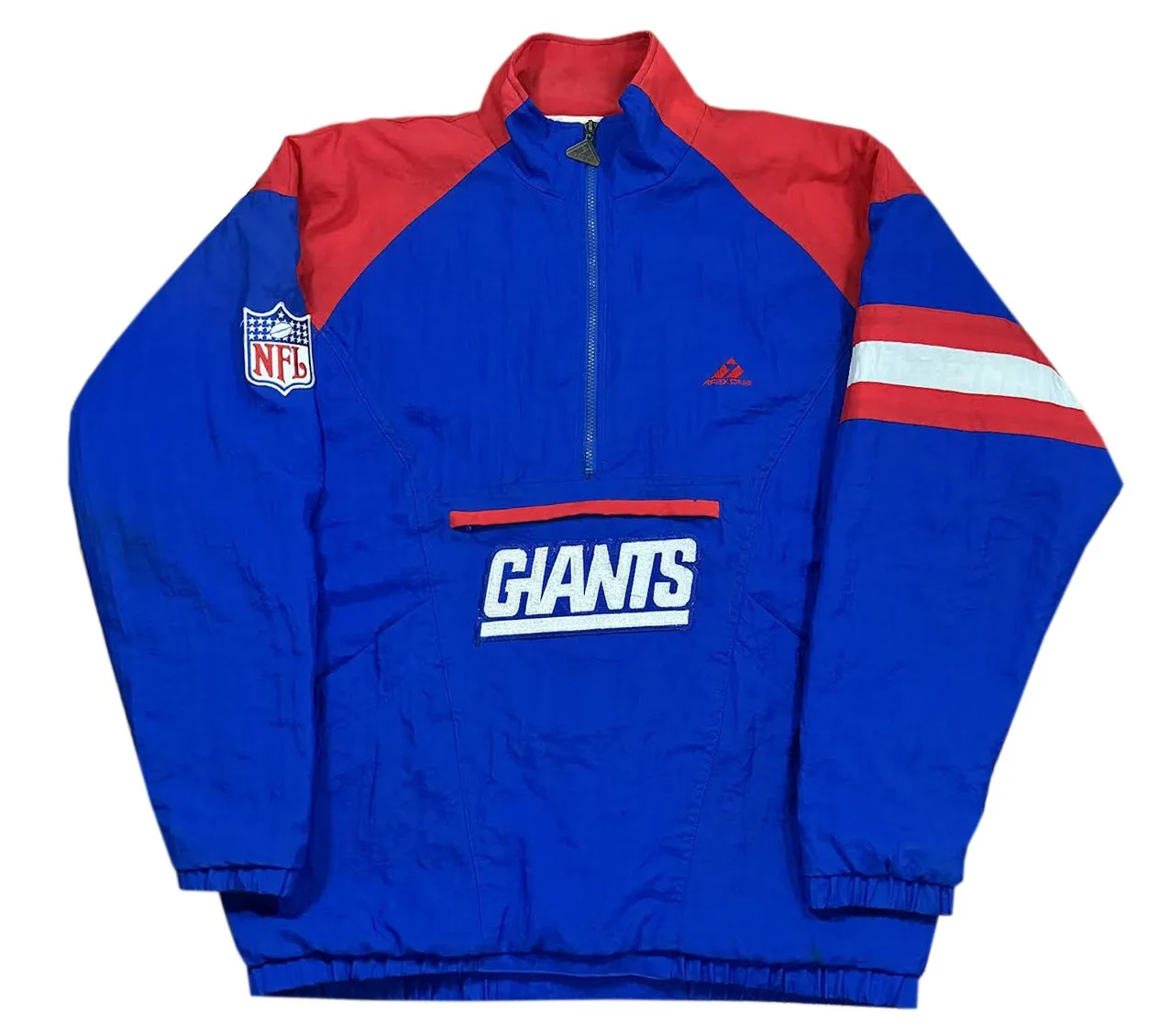 Vintage Apex One New York Giants Pullover Jacket (Size M, Fits 