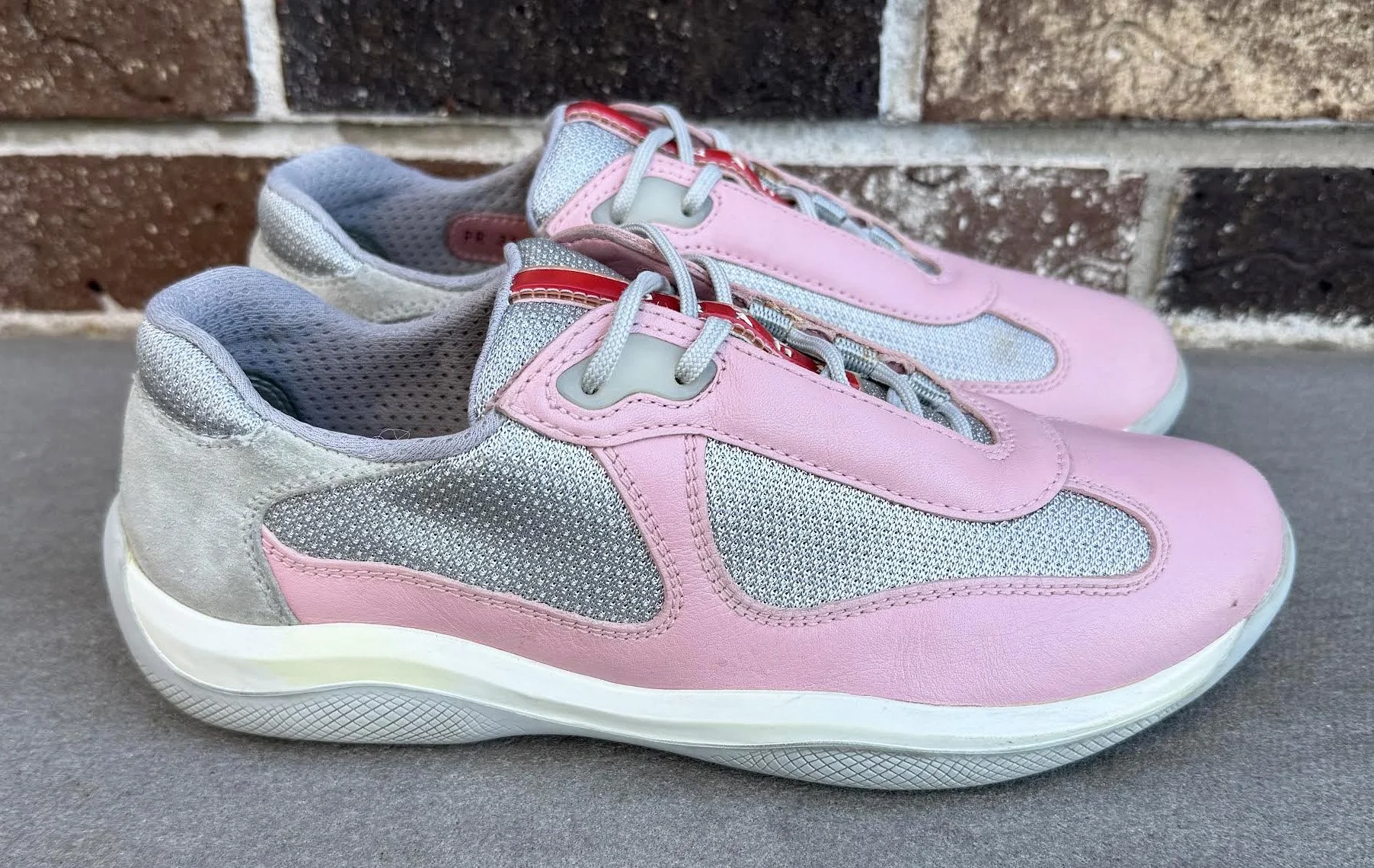 side of Prada America's Cup Pink Lthr.jpg