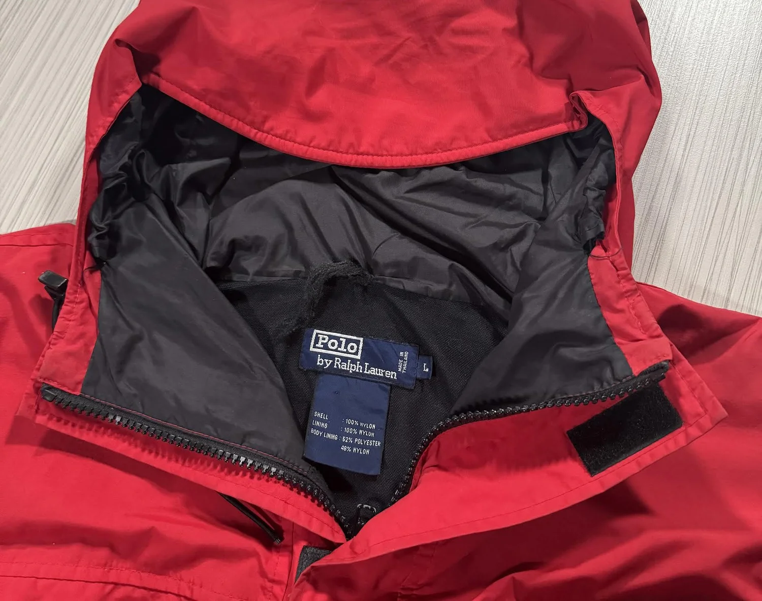 Vintage Polo Ralph Lauren Hi Tech Red Parka (Size L) — RootsBK