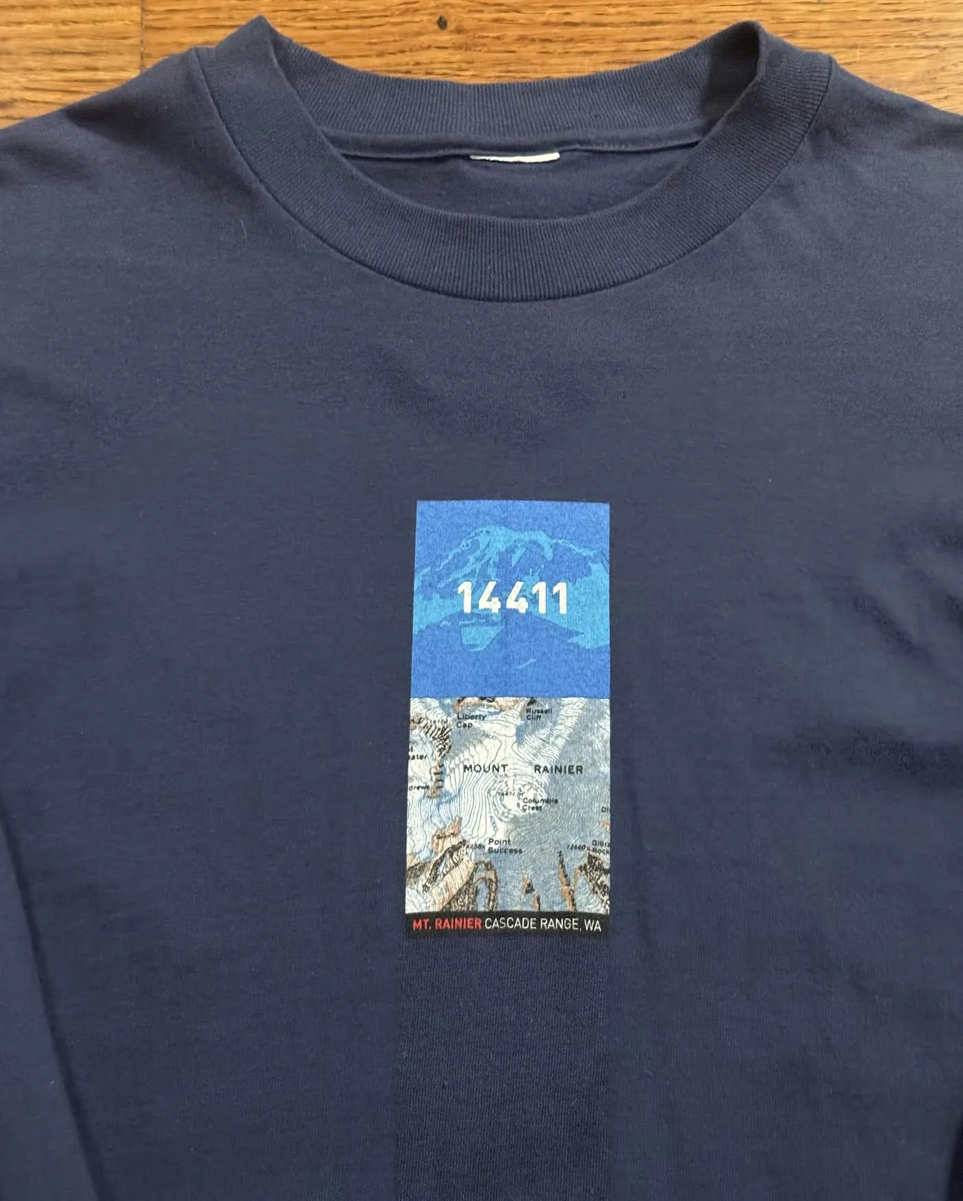 Mt Rainier logo on North face tee.jpg