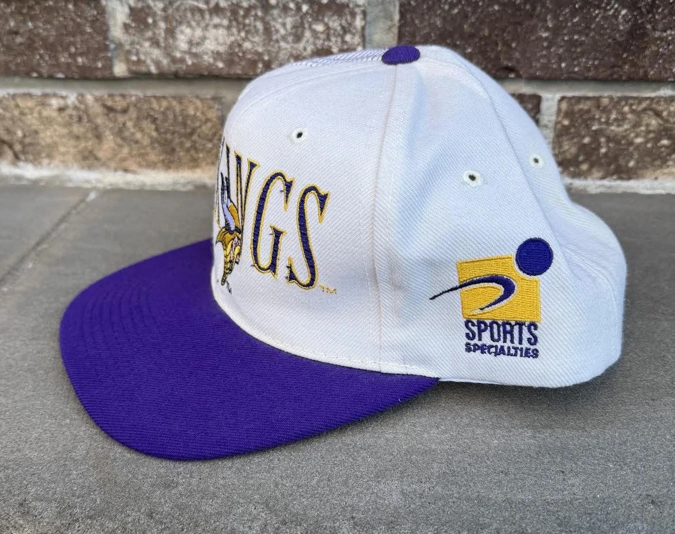 side of Vikings Sports Specialties hat.jpg