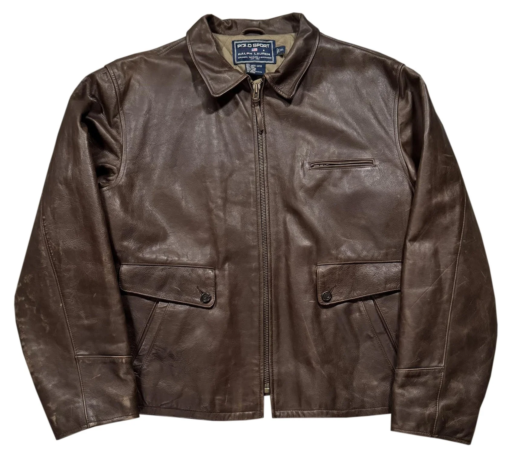 Vintage Polo Sport Ralph Lauren Leather Jacket.jpg