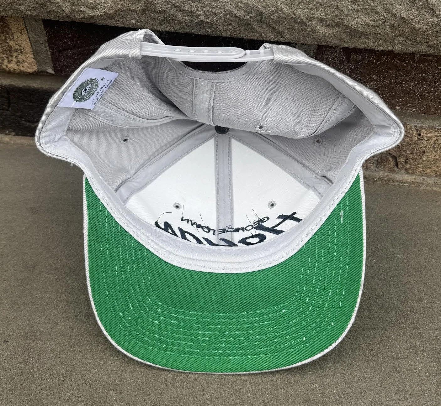 inside of Georgtown hat.jpg