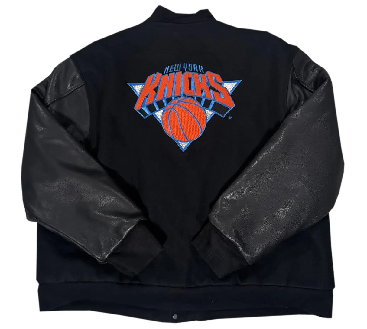 The Game Knicks Leather Wool Jacket.jpg