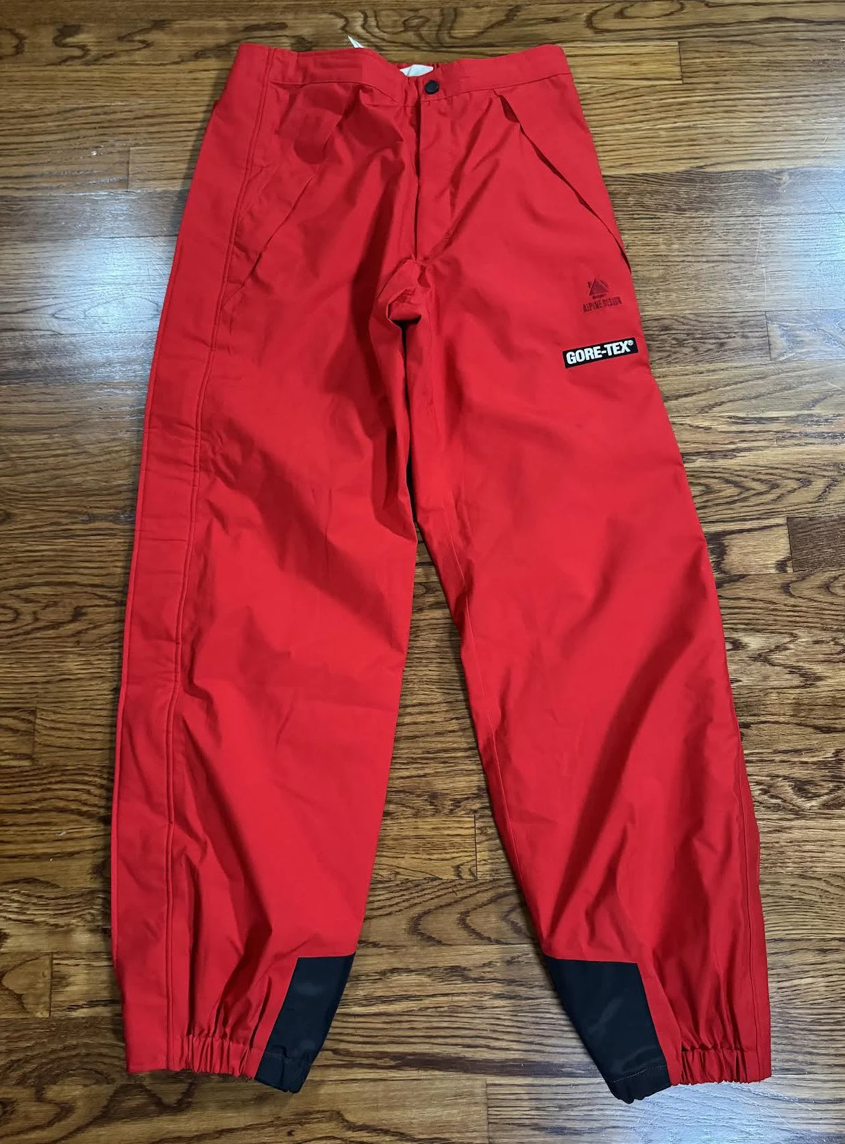 front of Alpine design red Gore pants .jpg