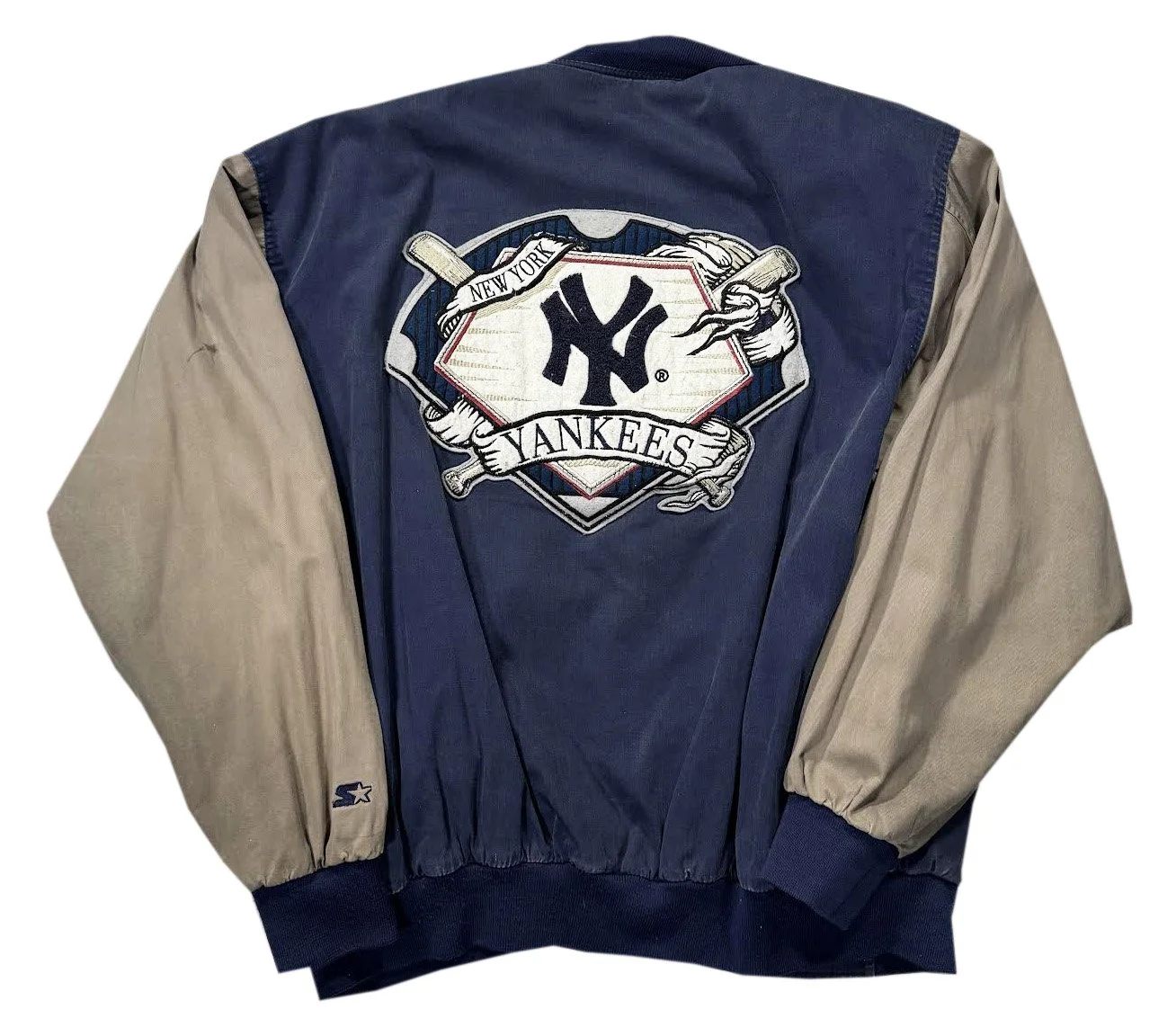 Vintage Starter New York Logo Button Down Jacket (Size XL)