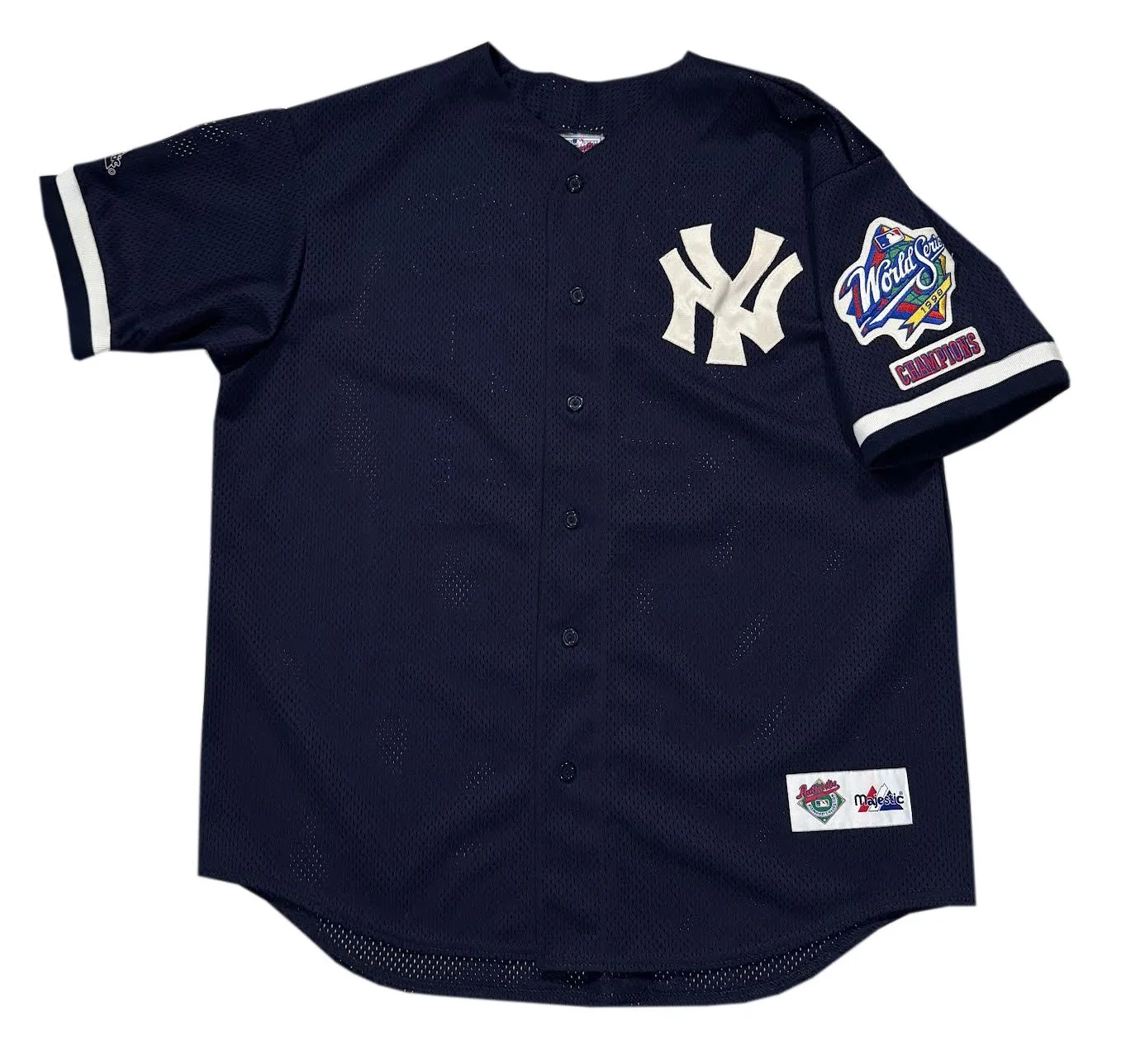 Vintage Majestic New York Yankees Tino Martinez 1998 World Series BP Jersey (Size XL)