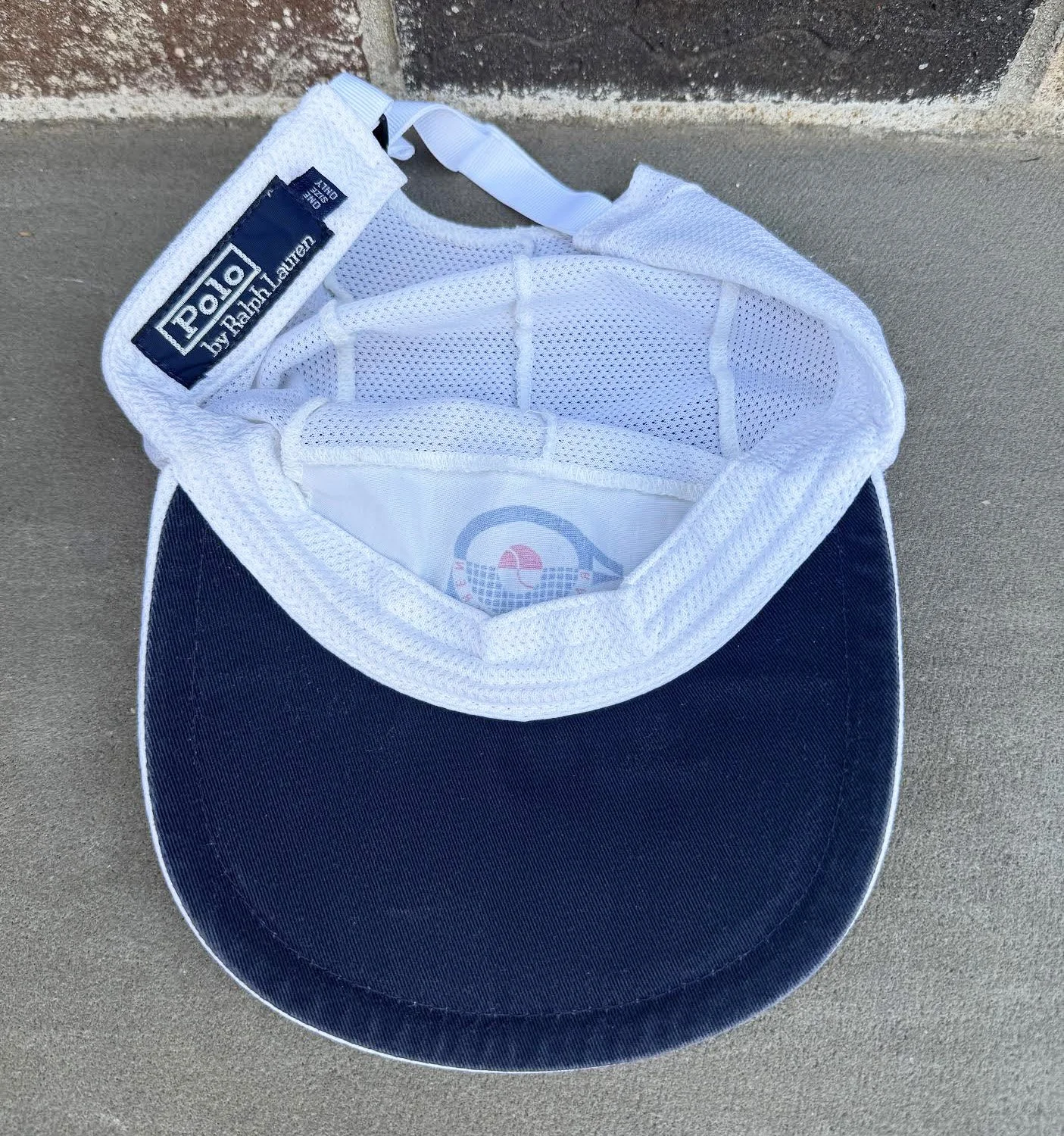 inside of Polo Mesh tennis hat.jpg