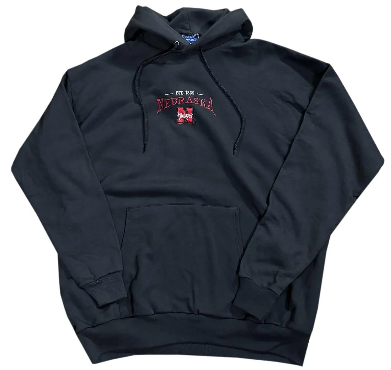 Vintage College Wear USA Nebraska Cornhuskers Hoodie (Size XL)