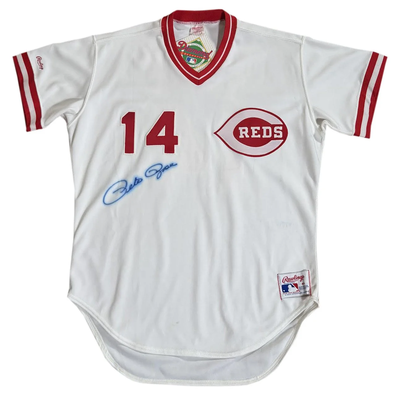 Vintage Pete Rose Authentic Autograph jersey .jpg