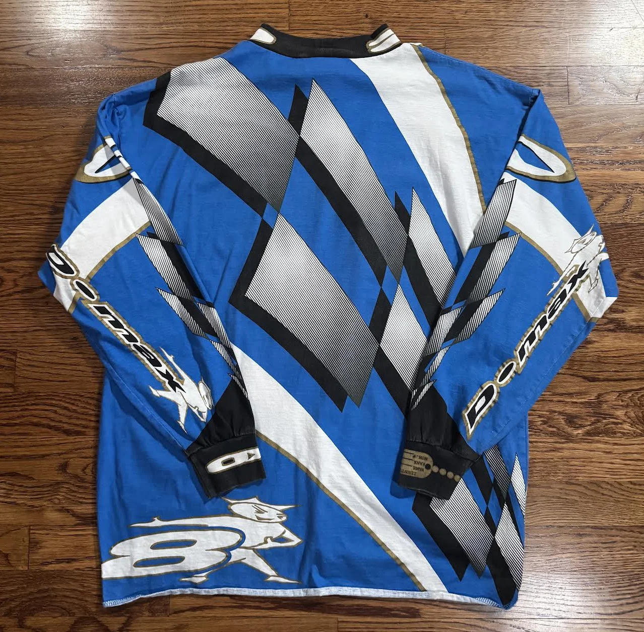 AXO SPORT モトクロス シャツ ビンテージ 長袖 Tシャツ ブルー AXO 