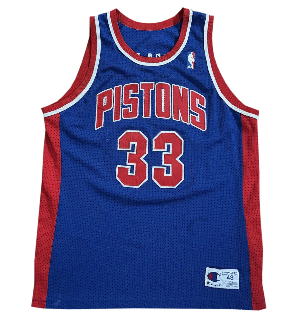 Vintage Champion Detroit Pistons Grant Hill Authentic Jersey (Size 48)