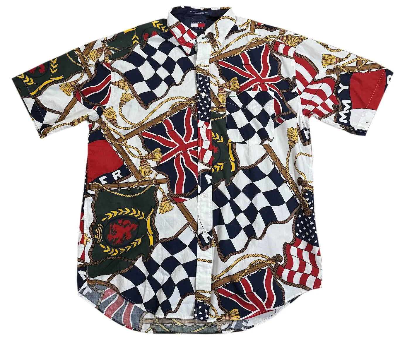 vintage Tommy Hilfiger Flag Shirt .jpg