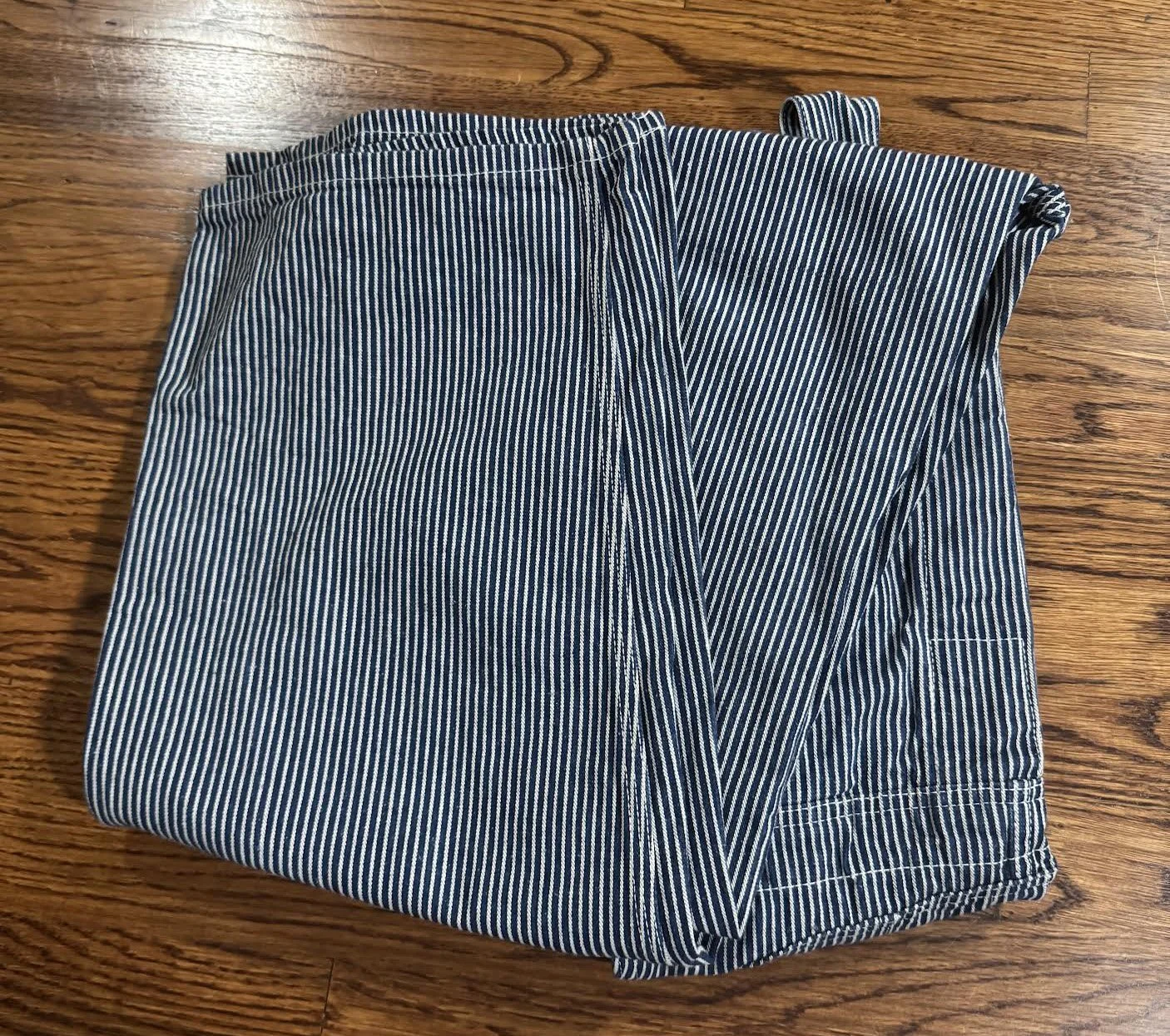 back of Lee striped overalls .jpg