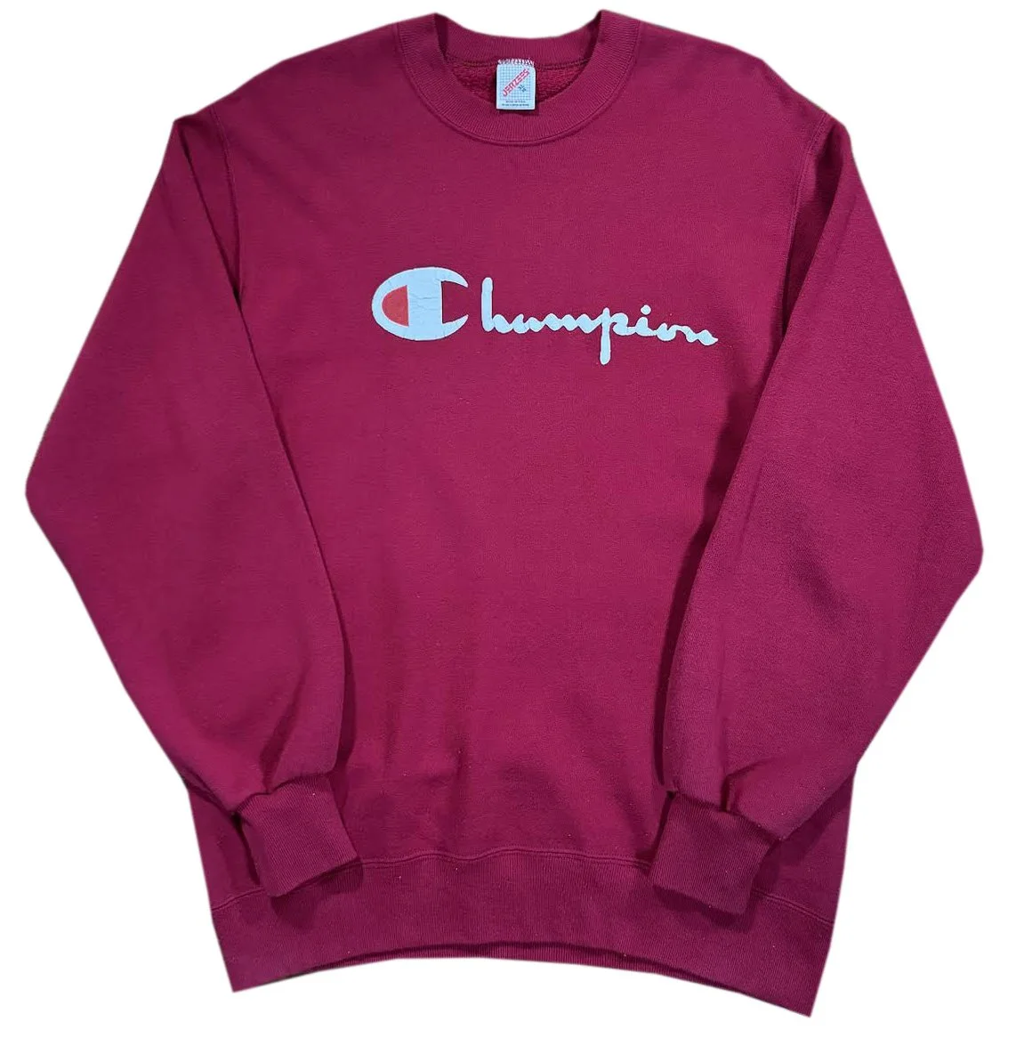 vtg 90s Bootleg Champion red sweatshirt.jpg