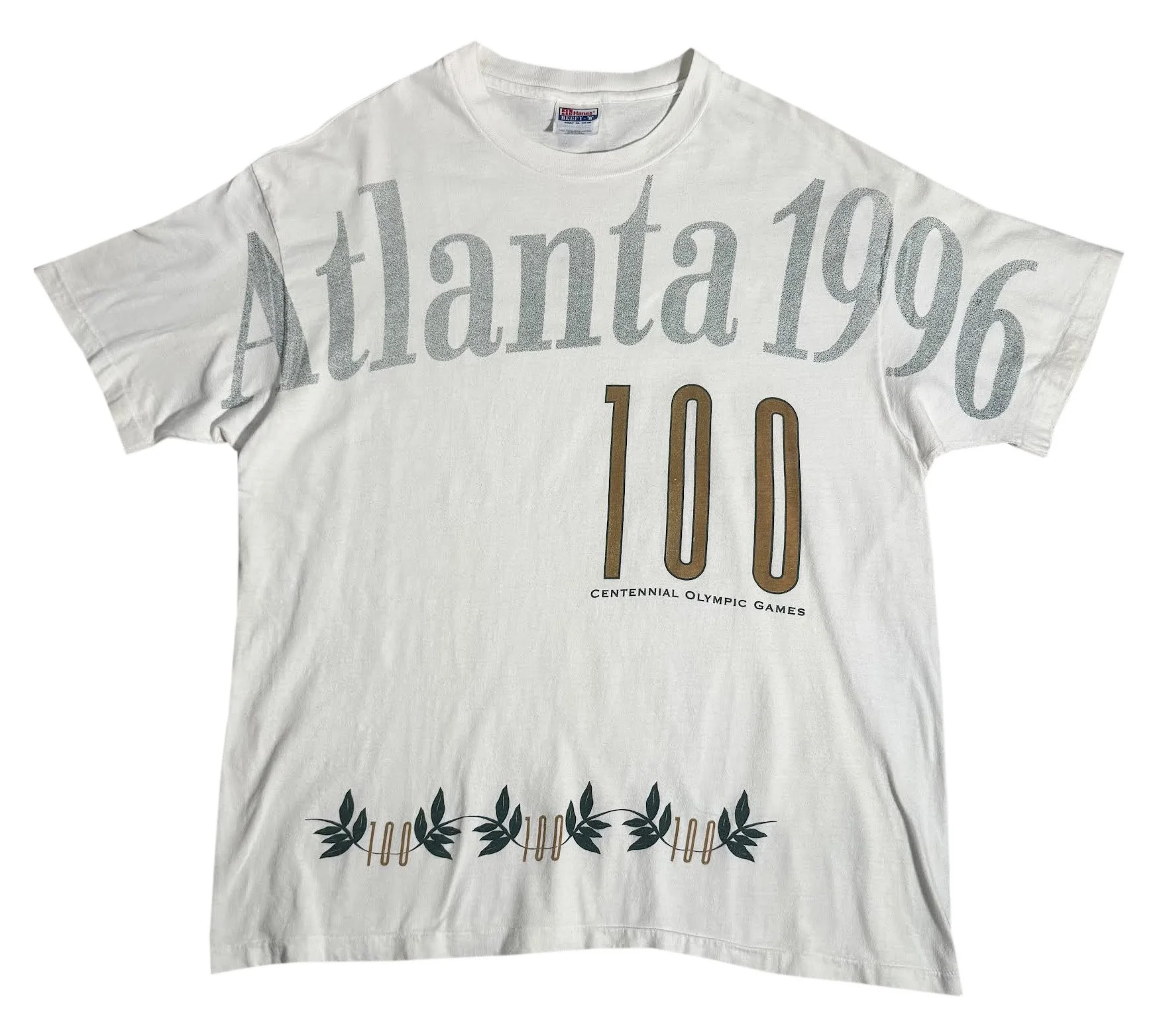 Vintage Atlanta 1996 100 Centennial Olympic Games T Shirt (Size XL)