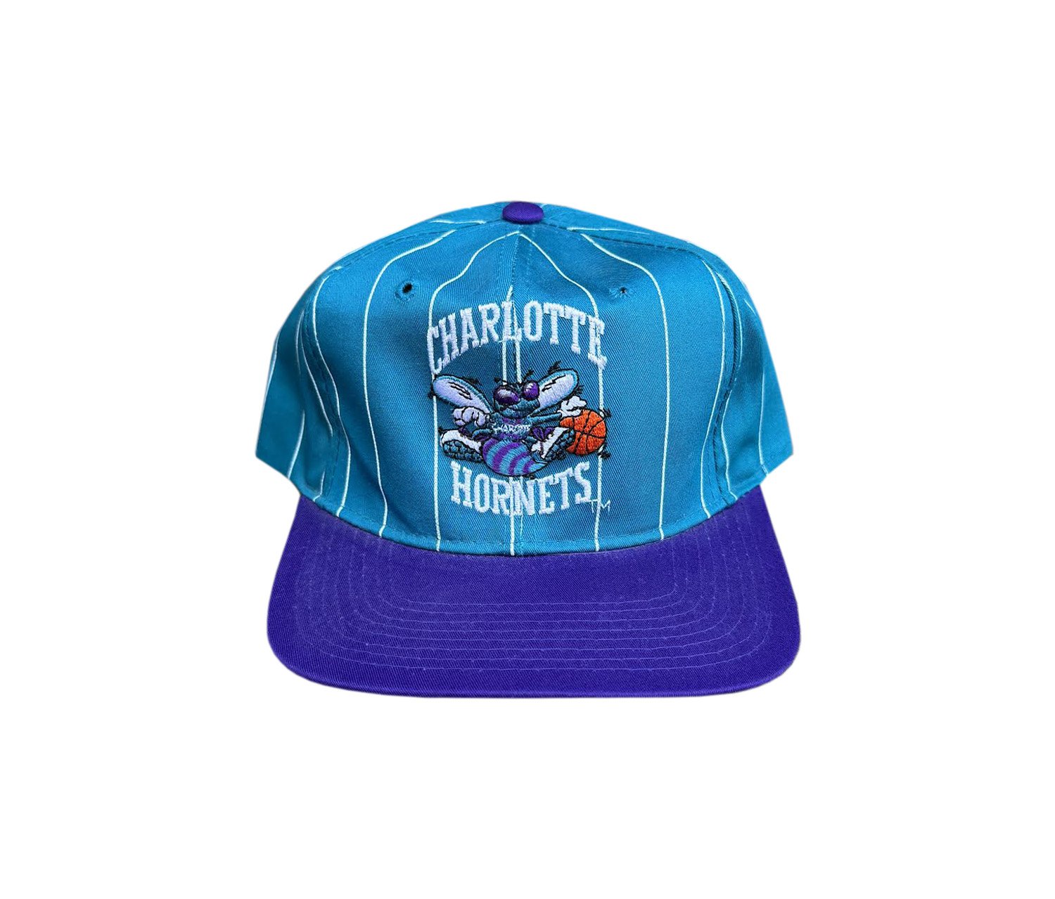 90s Starter Hornets Pin Striped hat.jpg